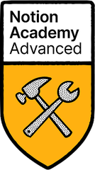 Badge Notion Academy Advanced