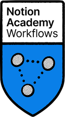 Badge Notion Academy Workflows